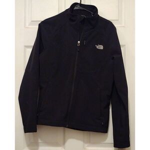 NWOT The North Face Women's Black Long Sleeves Full Zip Mock Neck Basic Jacket S